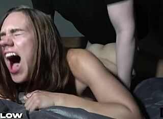 A compilation of creampie and dripping cum reactions in amateur porn